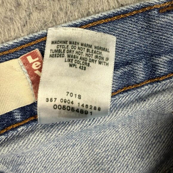 VTG Levis 505 Jeans Mens 38x34 Y2K Denim Zip Fly Regular Fit Classic Workwear - Picture 5 of 7